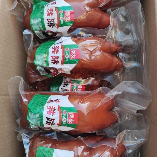 阳信县整只的猪蹄带筋真空包装商用整箱酱香猪蹄开袋即食卤猪蹄速食红烧