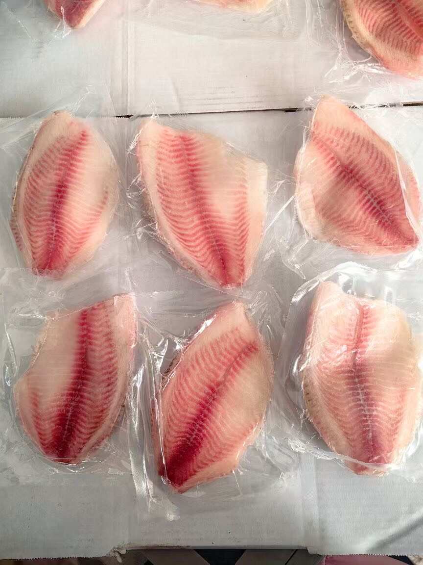 生鲷鱼片刺身鲷鱼鱼排无骨无刺鱼柳罗非鱼原味生鱼片海鲜批发商用