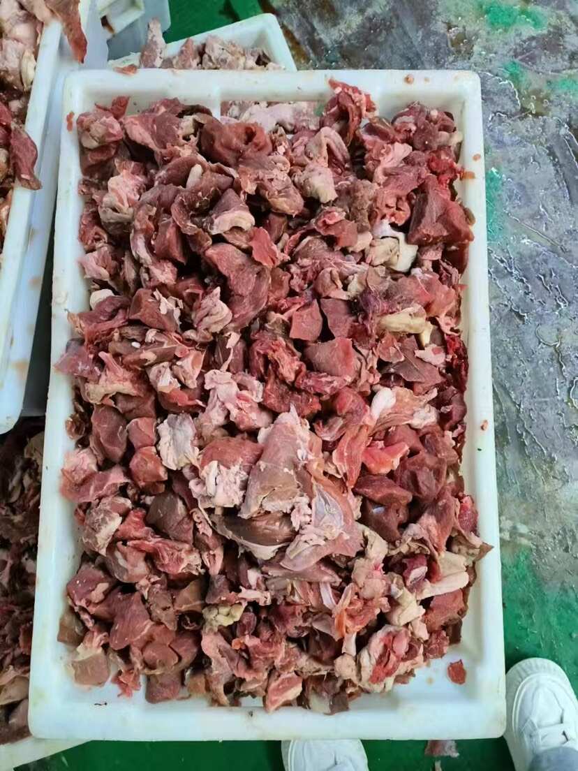 河间市牛肉，纯干牛碎肉，工厂下来，实拍图