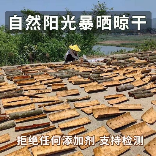 肇庆广东原产地肉桂，农民3-5月新鲜采割，太阳自然晒干，无硫无熏