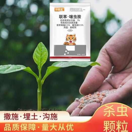 济南小田虎1%联苯·噻虫胺黄条跳甲地下虫药撒施联苯噻虫胺颗粒杀虫