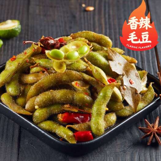 长沙（凉菜卤菜工厂批发）老长沙招牌香辣毛豆2斤袋装