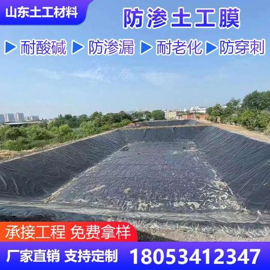 防渗膜 藕池鱼塘虾池防渗 甲鱼 养殖专用防渗膜  土工膜防水