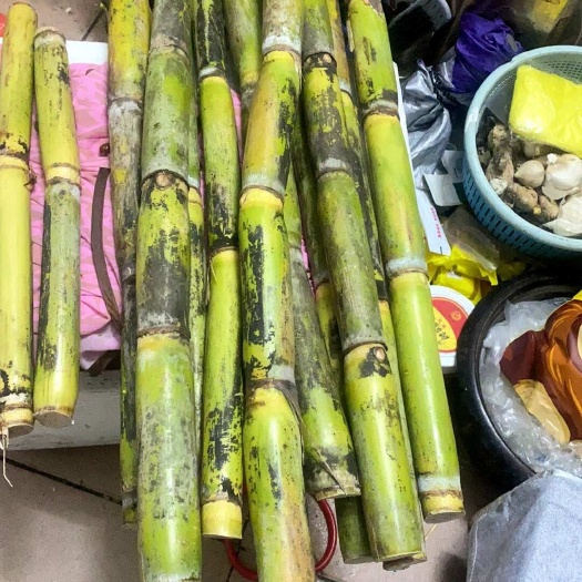 云南青皮金黄甘蔗，季新鲜脆甘甜，欢迎老板选购