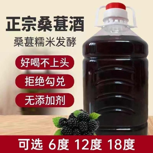 桑葚酒农家原汁鲜果发酵自酿女士微醺果酒糯米酒甜酒农家自酿