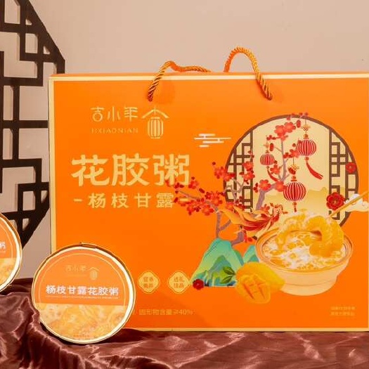 花胶粥港式杨枝甘露口味吉小年老品牌礼盒装吃上一碗胶原胶白满满