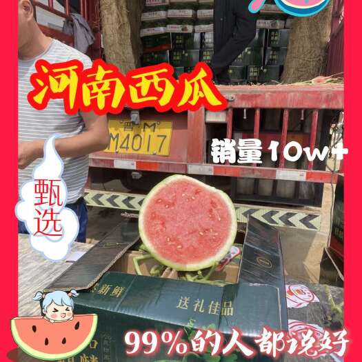 夏邑县河南夏邑精品麒麟美都西瓜，质量保证，产地一手货源发全国