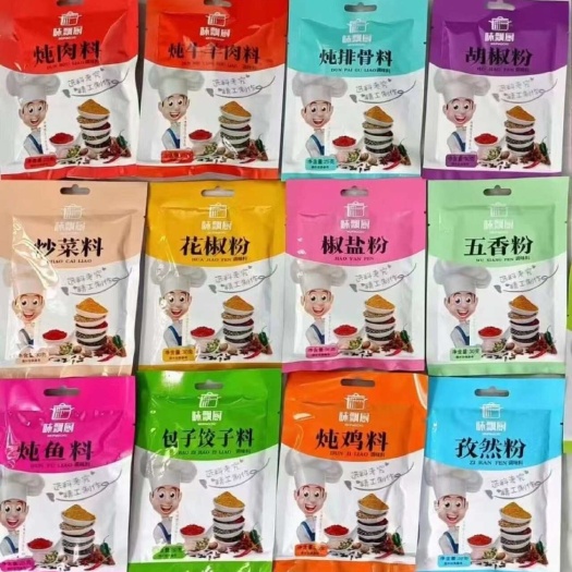 五香粉，排骨料，包子料，胡椒粉，花椒粉等16个品种 批发零售