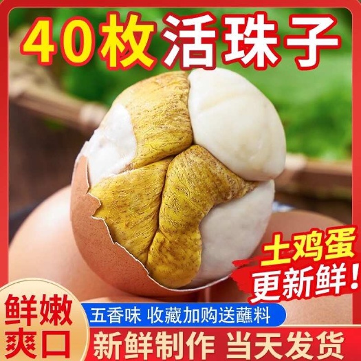 厂家直销活珠子红皮大个50克左右凤凰蛋钢化蛋机配蛋五香麻辣熟