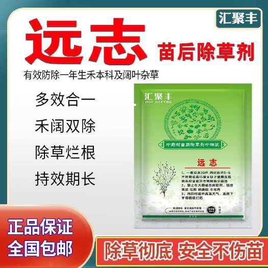 长沙远志除草剂远志苗后专用除草剂安全高效不伤苗禾本科阔叶杂草双除