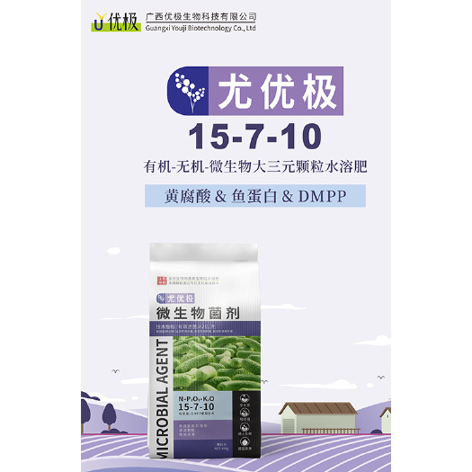 玉林有机无机微生物水溶肥黄腐酸鱼蛋白复合肥全水溶颗粒肥速溶肥料