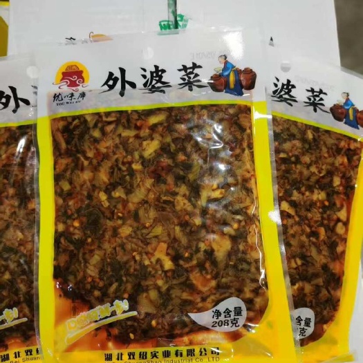重庆市外婆菜下饭菜，一件40包，一包208g，开袋即食