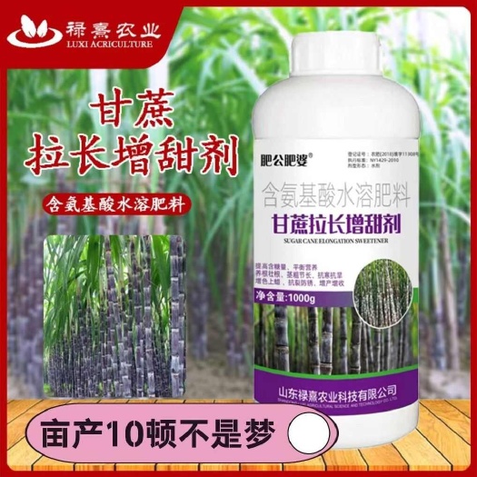 长沙甘蔗专用叶面肥拉长拉直增粗增甜增糖生根壮苗抗倒伏实心膨大增产