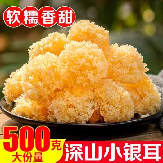 宁德椴木小银耳干货非级野生糯银耳羹即食冲泡易出胶雪耳无硫朵
