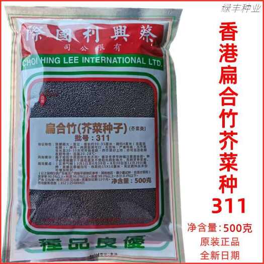 香港蔡兴利311竹芥种子益农牌香港竹芥菜种春秋季竹芥菜种