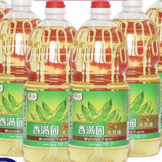 阜阳益海嘉里香满园一级大豆油豆油1.8L/瓶每件6瓶