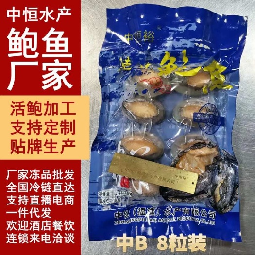 东山县二去鲍鱼 新鲜速冻中B袋装 清蒸浇汁火锅佛跳墙海鲜冻品批发