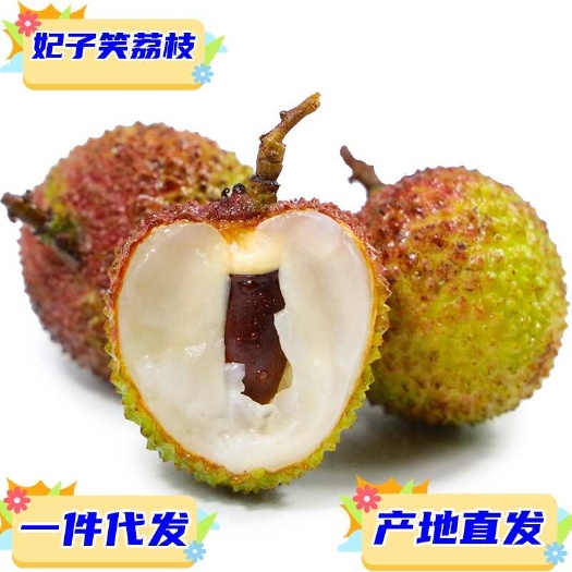 一件代发 海南妃子笑荔枝5斤顺丰冷链现摘现发当季时令新鲜水果