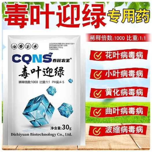 潍坊毒叶迎绿病毒病用22辣椒黄瓜西红柿番茄蔬菜花叶小叶卷叶黄叶春