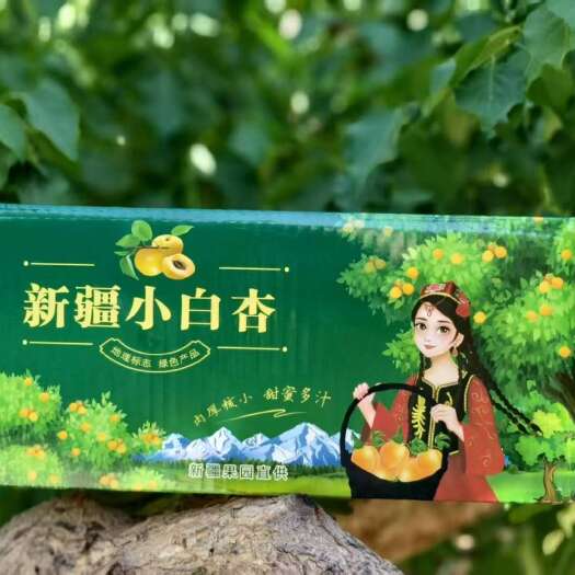 托克逊县新疆吐鲁番小白杏上市产地直发京东包邮