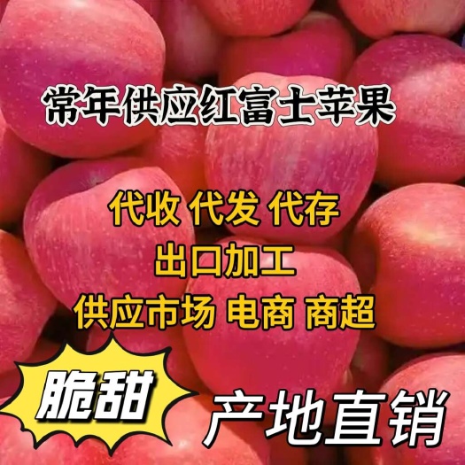 常年供应红富士苹果，苹果产地直销脆甜，按需分捡，全国发货