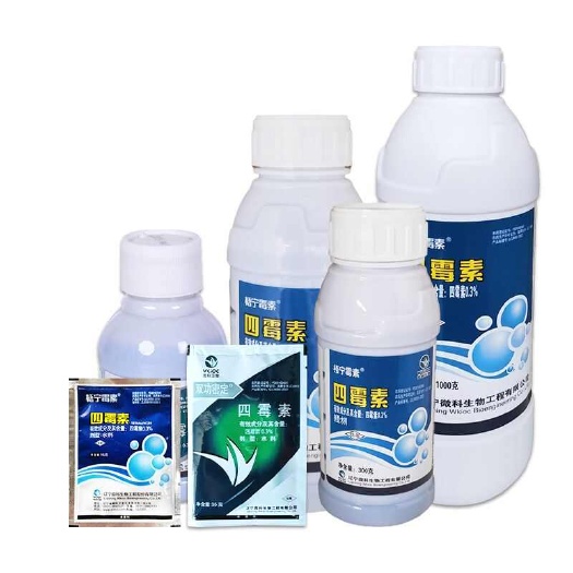 双功密定0.3%四霉素立枯根腐赤霉病细菌性角斑病白粉病农药