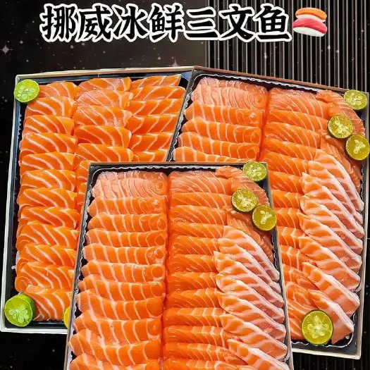 【挪威三文鱼】鲜有汇聚特优H-111冰鲜三文鱼刺身中段鱼腩2