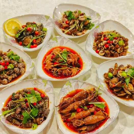 连云港开袋即食捞汁小海鲜无需加工熟食饭店烧烤下酒菜家用摆摊商用海鲜