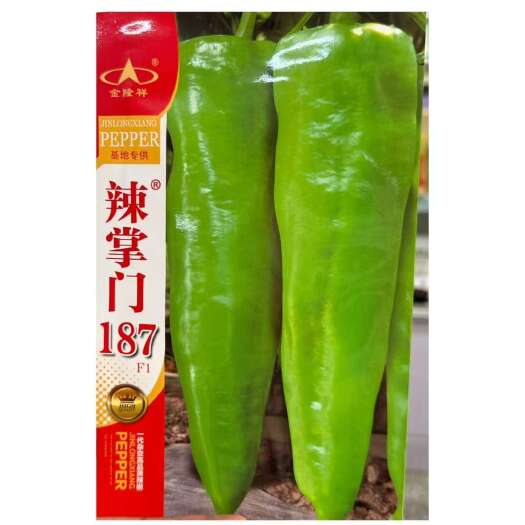 宿迁那张门187辣椒种子 大果牛角椒种子
