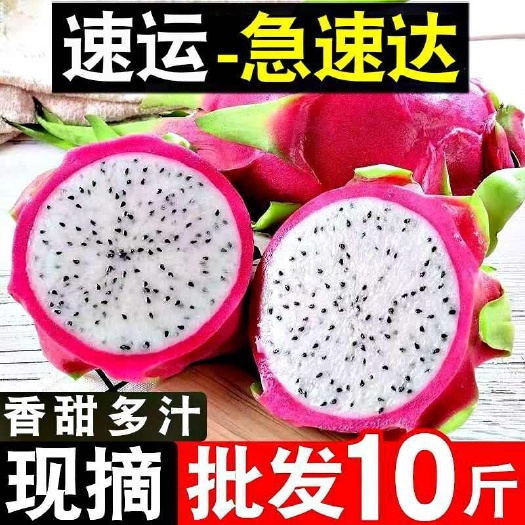 昆明【批发价】白心火龙果10斤一整箱包邮应季新鲜水果直供超甜非红