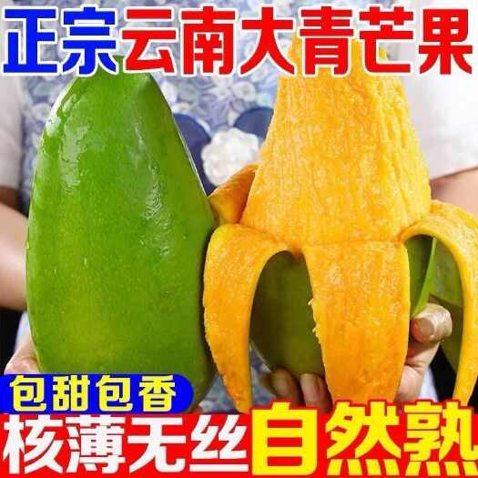 昆明芒果云南芒果一件代发大青芒苹果芒苔农金黄芒