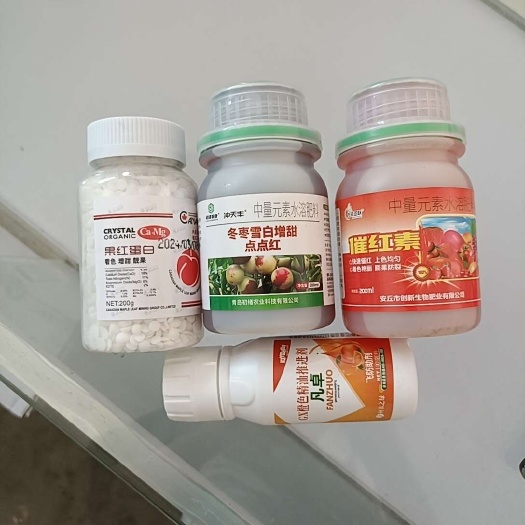 大荔县冬枣褪青着色剂，冬枣脱青套餐，增糖着色，亮果发白兑水400斤