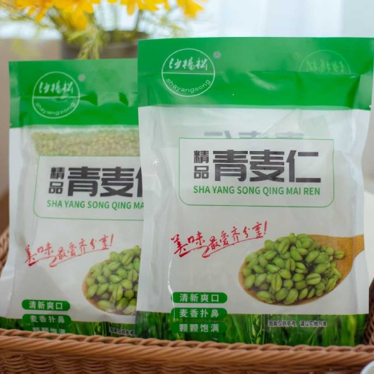 德州2025年青麦仁新鲜青麦粒穗自产麦子去皮新鲜青麦仁