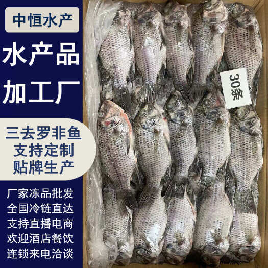 三去罗非鱼 8斤30条装新鲜速冻罗非鱼 酒店烧烤店餐饮商用冻