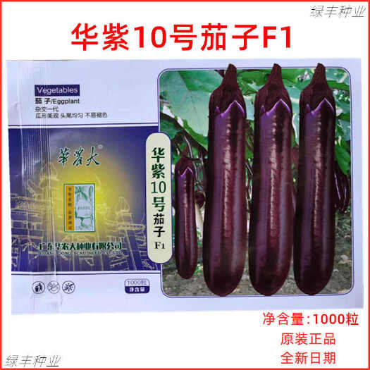 华紫10号茄子种子抗病耐热油亮春秋季紫红烧烤茄子种子籽蔬菜种