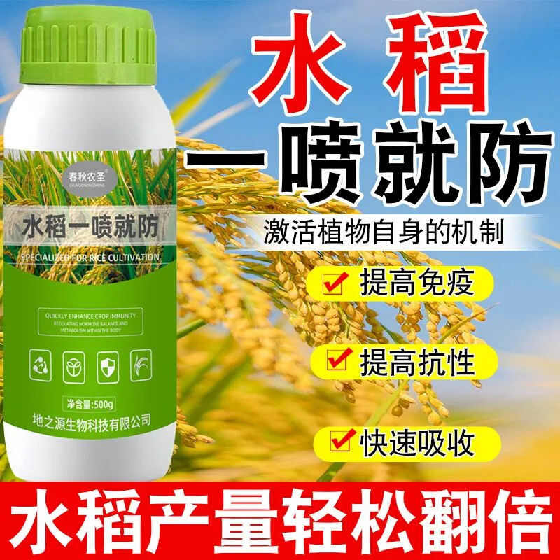 水稻一喷就防提高免疫促进颗粒饱满补充营养生水稻粒粒饱增产春秋