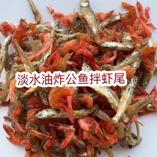佛山淡水油炸公鱼拌虾 不咸不苦 地摊 电商 批发 小鱼小虾 虾干