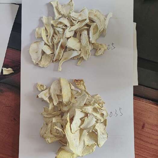烘干杏鲍菇，薄片 0.35～5mm 厚