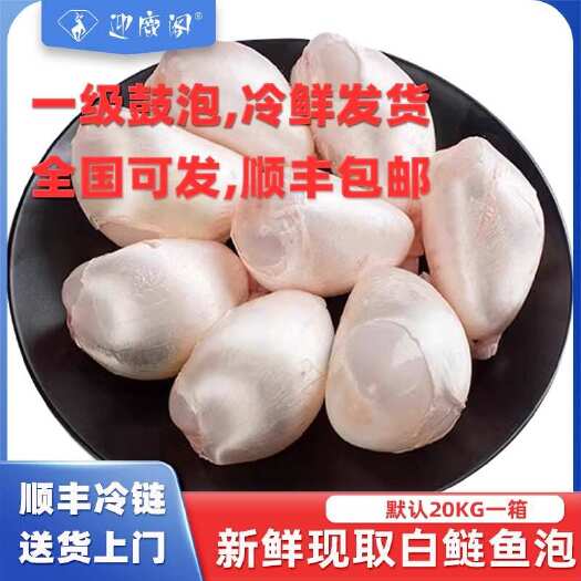 潜江市迎鹿阁白鲢鱼泡鱼鳔一级鼓泡冷鲜顺丰包邮发货