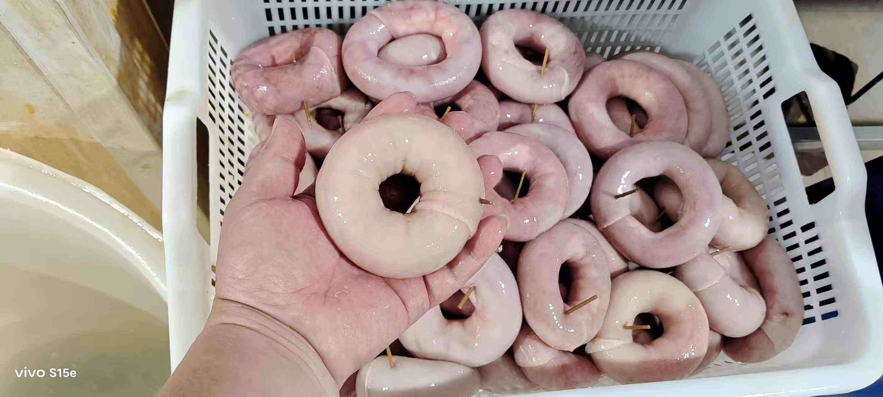 预煮圈圈肠干净无油采用肥猪纯正生鲜小肠制作不含黄肠和鸭肠