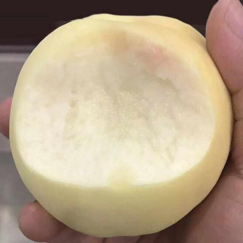 山东蒙阴大白桃脆甜水果新鲜白如玉桃子蜜桃毛桃子