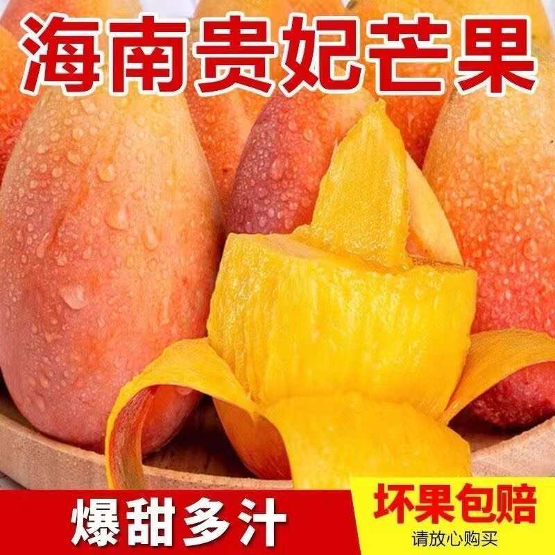 海南贵妃芒果新鲜现摘大果自然熟核薄无丝清甜多汁当季包邮