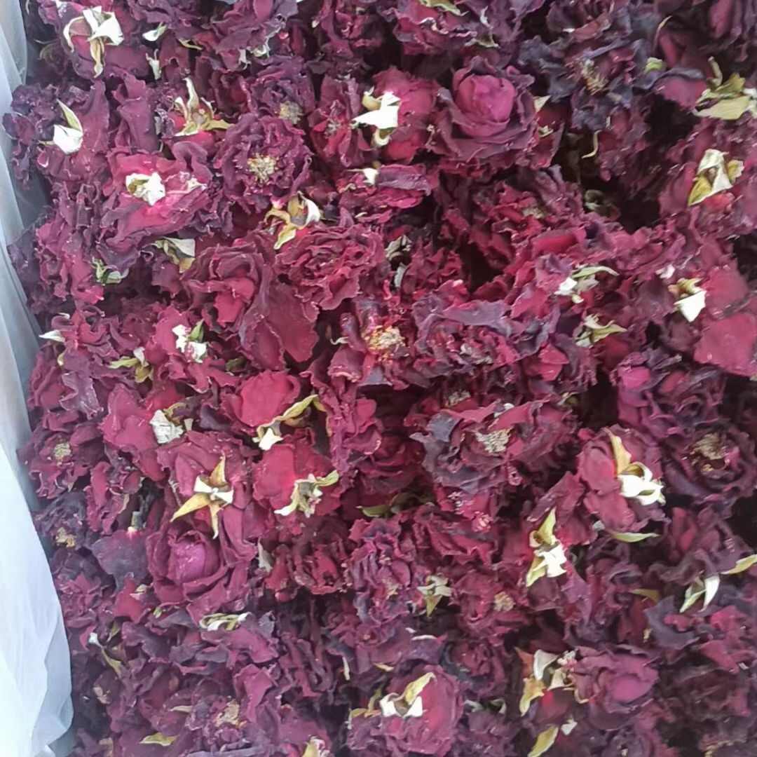 云南食用墨红玫瑰，玫瑰花朵，玫瑰花瓣，自家基地，基地直发