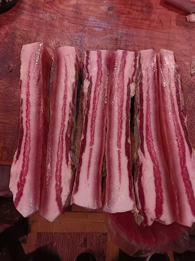 精装腌五花，散装腌五花批发零售