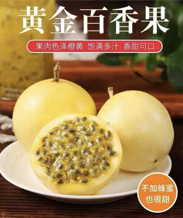 钦蜜9号黄金百香果纯甜新鲜现摘现发当季水果整箱包邮坏果包赔