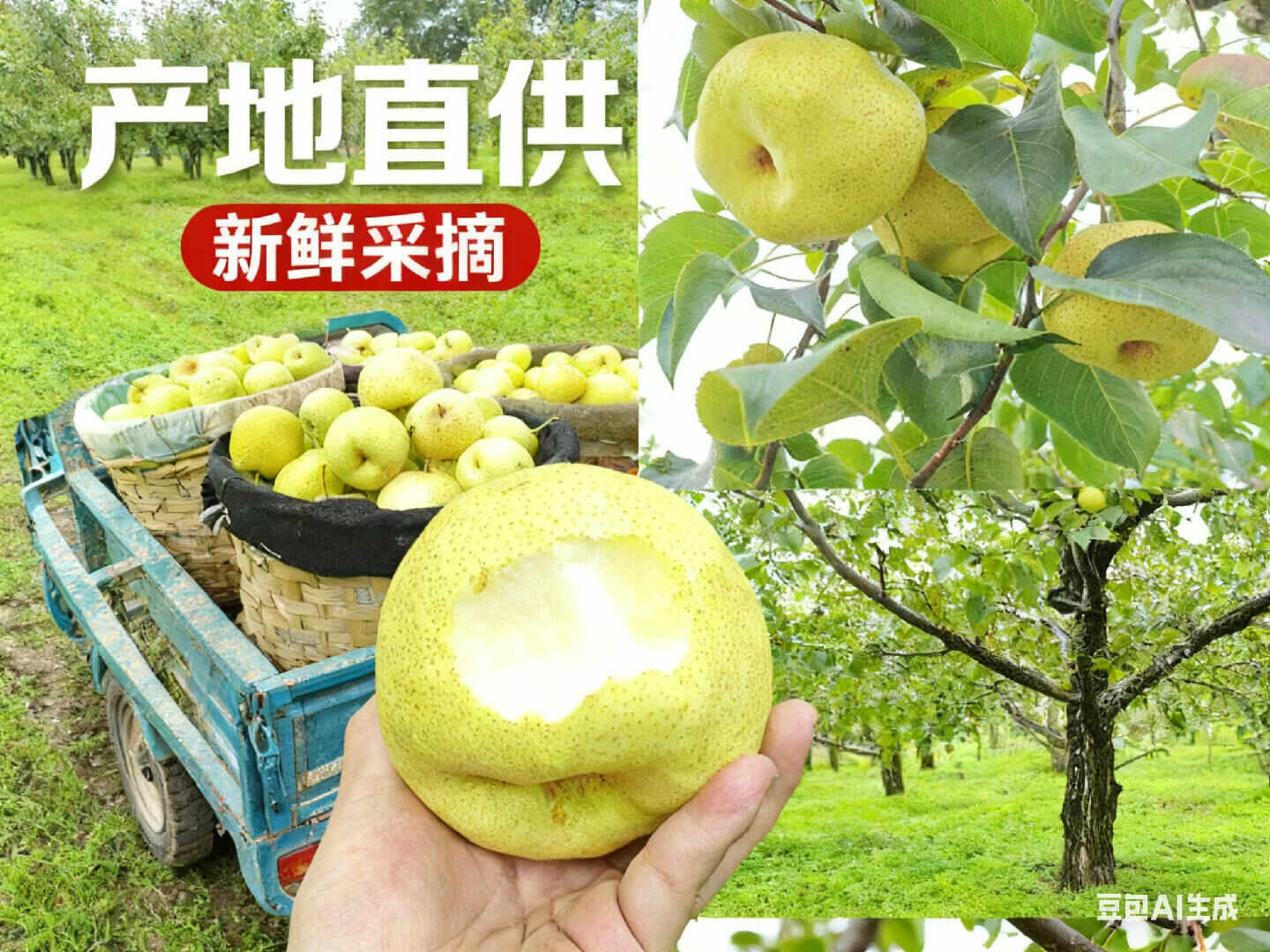 陕西咸阳乾县酥梨 新鲜采摘