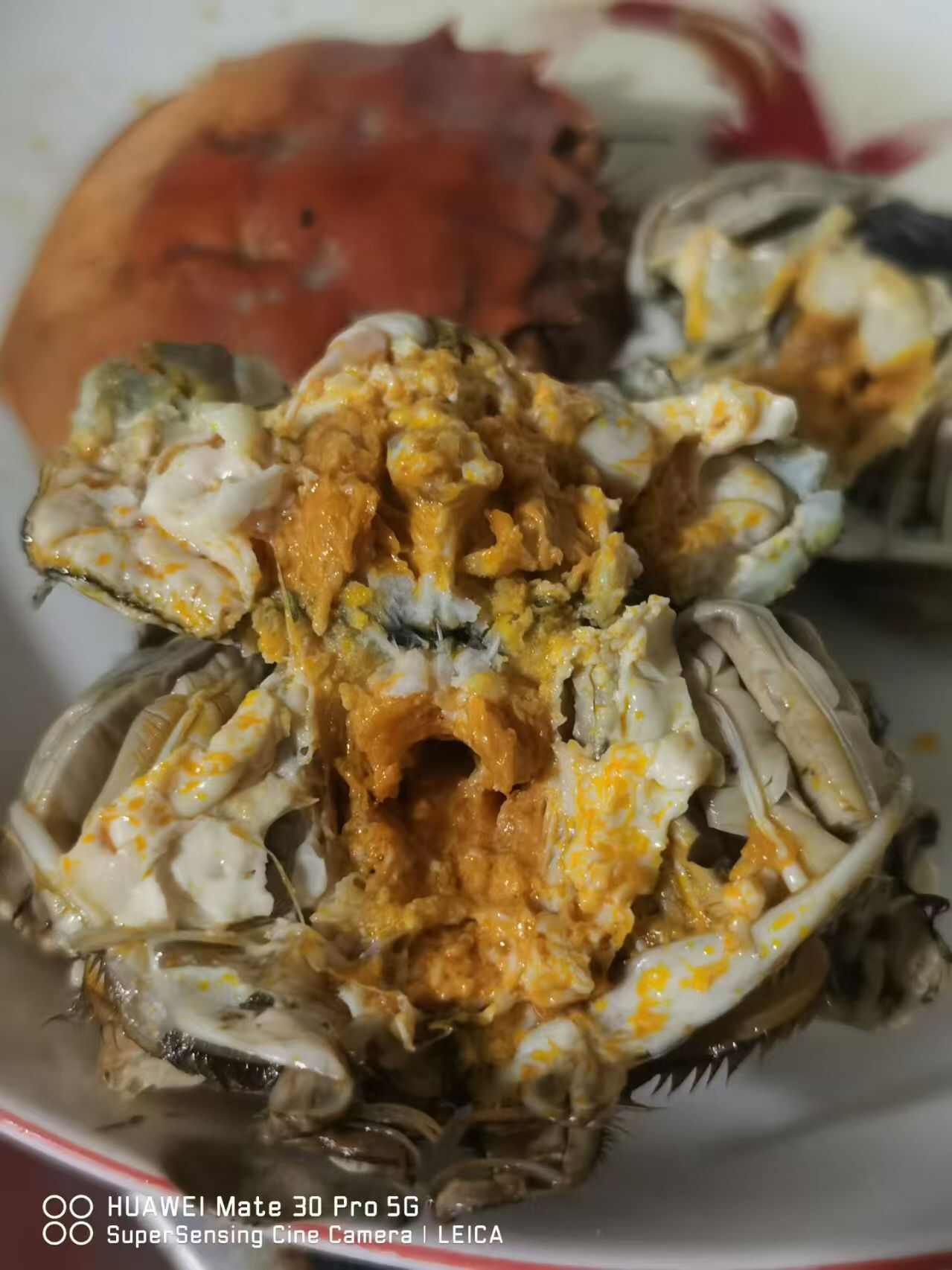 山东大闸蟹，满壳满黄，单只重2/4两，母的多，通货出