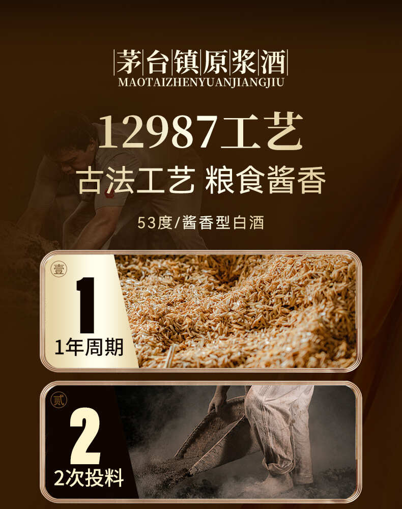 贵州酱香型53度白酒整箱6瓶礼盒装500ml批发包邮