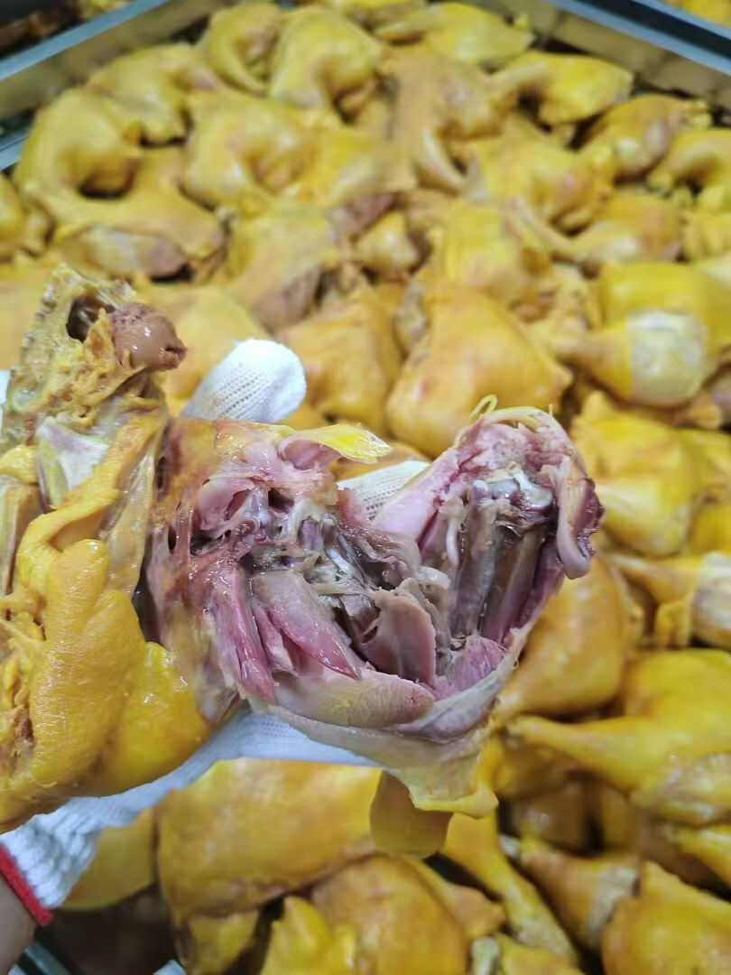 全熟盐焗鸡边腿，加热即食，老鸡腿