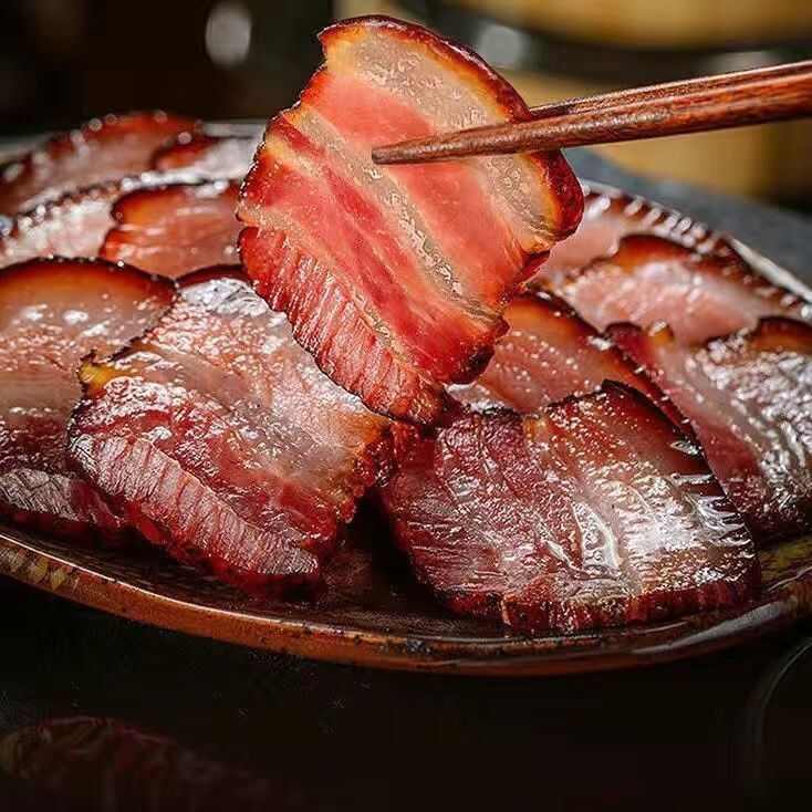 【快抢】年味土猪烟熏五花腊肉熏肉农家自制后腿腌肉香肠腊味年货